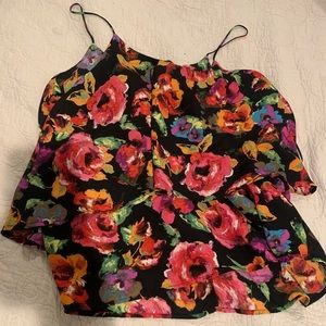 Paper Crane XL floral tank top